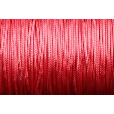 Cordon ciré brillant 1 mm N. 184 Rouge