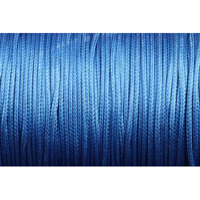 Cordon ciré brillant 1 mm N. 191 Bleu