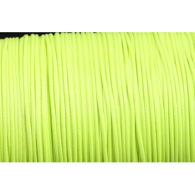 Cordon ciré brillant 1 mm N. 195 Jaune