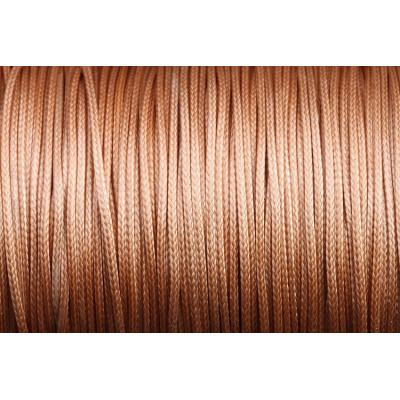 Glossy Waxed cord 1 mm N. 199 Brown