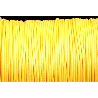 Cordon ciré brillant 1 mm N. 211 Jaune