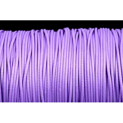 Glossy Waxed cord 1 mm N. 216 Violet
