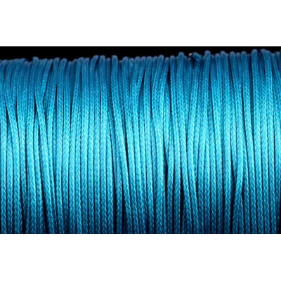 Cordon ciré brillant 1 mm N. 219 Bleu clair
