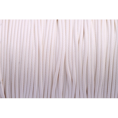 cordón encerado brillante 1,5 mm N. 135 Blanco