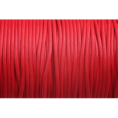Glänzend Wachste schnur 1,5 mm N. 139 Rot