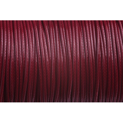 Glossy Waxed cord 1,5 mm N. 140 Red