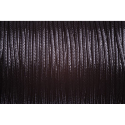 Glossy Waxed cord 1,5 mm N. 155 Black