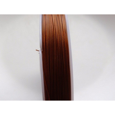Jewelry cable 0,45 mm N. 33 Brown