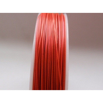 Cordino bigiotteria 0,45 mm N. 34 Rosso
