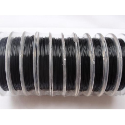 Câble de bijoux 0,45 mm N. 16 Noir