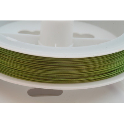 Jewelry cable 0,45 mm N. 63 Green