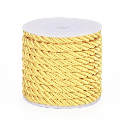 Twisted Cord 5 mm N. 3 Yellow