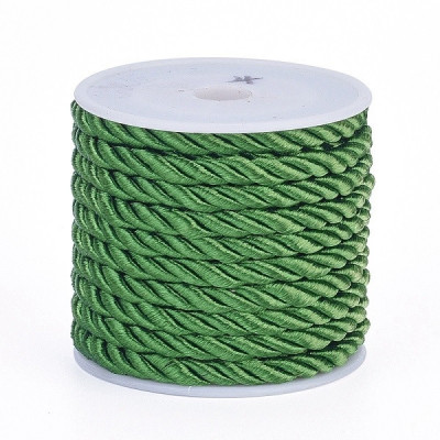 Verdrehte Schnur 5 mm N. 12 Grün