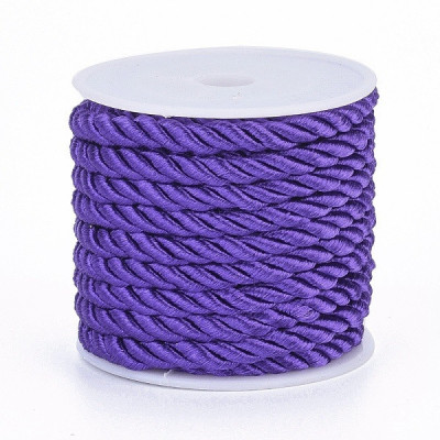 Cordón retorcido 5 mm N. 15 Violeta