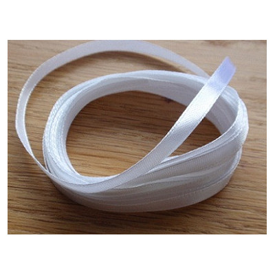Cintas de saten 6 mm N. 1 Blanco