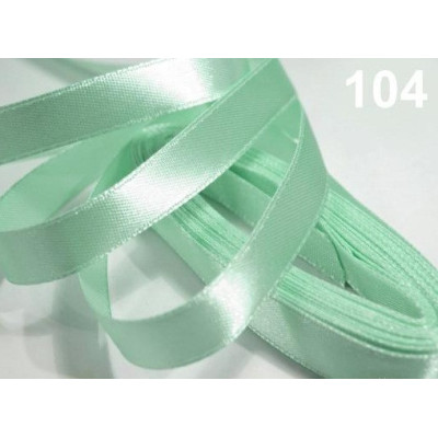 Satin ribbons 6 mm N. 104 Green