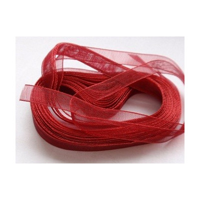 Chiffon ribbons 6 mm N. 4 Red