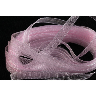 Chiffon -Bänder 6 mm N. 6 Rosa