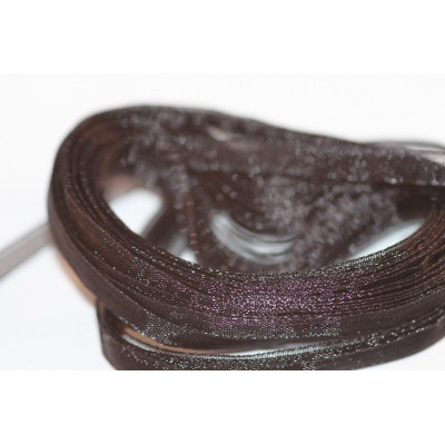 Chiffon ribbons 6 mm N. 9 Black