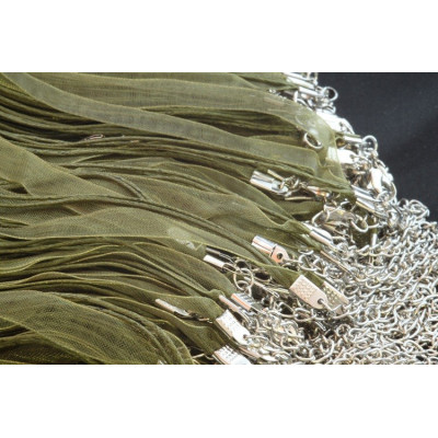 Cord with chiffon N. 32 Green