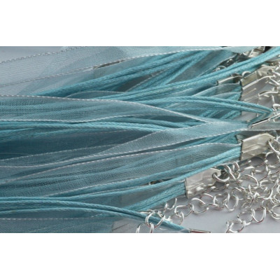 Schnur mit Chiffon N. 37 Hellblau