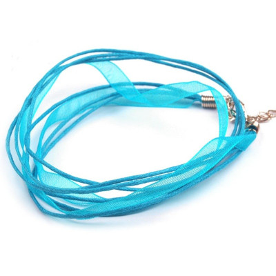 Schnur mit Chiffon N. 39 Hellblau