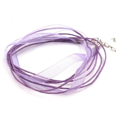 Schnur mit Chiffon N. 40 Violett