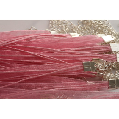 Cord with chiffon N. 42 Pink