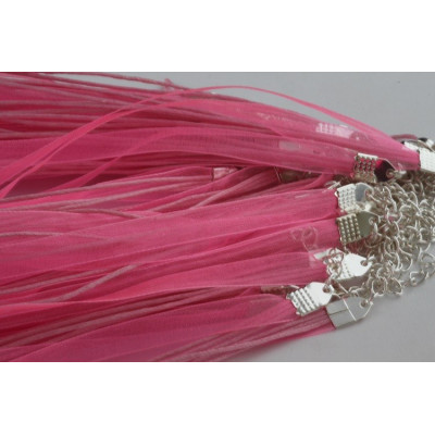 Schnur mit Chiffon N. 43 Rosa