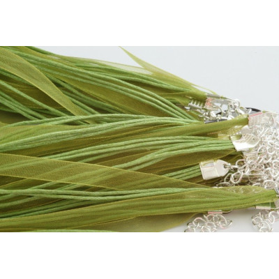 Cordino con chiffon N. 46 Verde