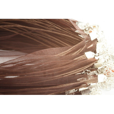 Schnur mit Chiffon N. 53 Braun