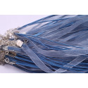 Schnur mit Chiffon N. 56 Blau