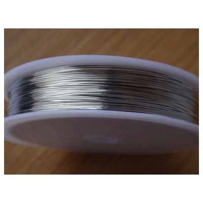 Metallic thread jewellery 0,4 mm Silver