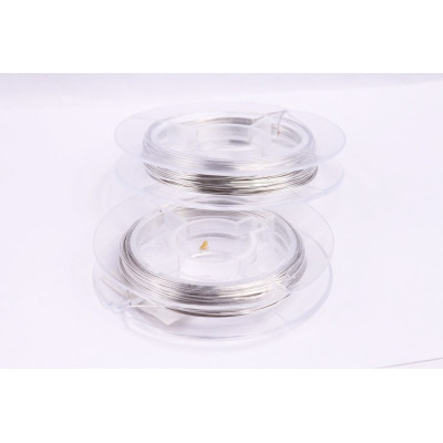 Metalldraht für Schmuck 0,4 mm Silber