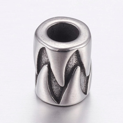 Perle en acier N. 3 Argent