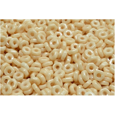 Hex Nut Beads 2x5mm Cream | Rutkovsky Czech Glass Beads