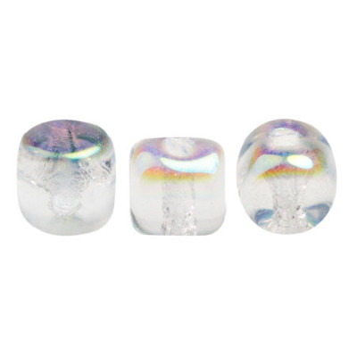 Minos® par Puca® Crystal AB 00030/28701 | 3x2.5mm Czech Glass Beads