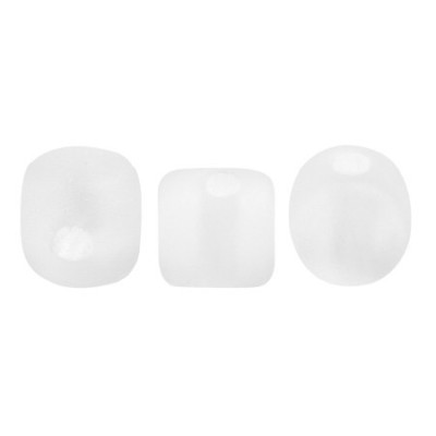 Minos par Puca 3x2.5mm Crystal Matte 00030/84100 | Czech Glass Beads