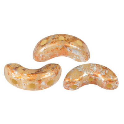 Arcos® par Puca® 5x10mm Frost Camel Tweedy 45703 | Glass Beads