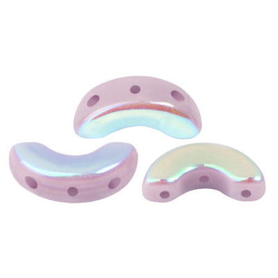 Arcos par Puca 5x10mm Frost Parme AB 28410 | Czech Glass Beads