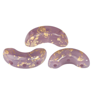 Arcos par Puca 5x10mm Frost Parme Splash 28410/94401 | Czech Beads