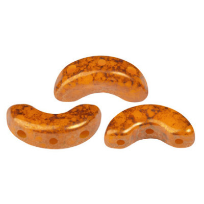 Arcos par Puca 5x10mm Frost Tangerine Bronze 98412/15496 | Czech Beads