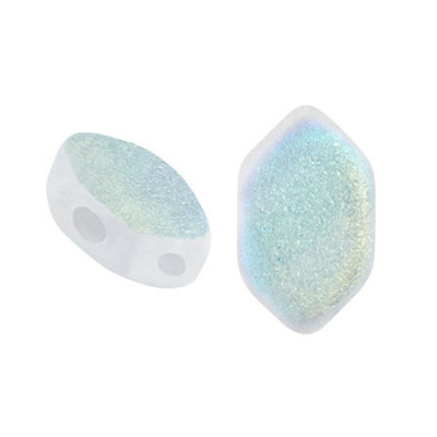 Paros par Puca Beads 7x4mm Crystal Mat AB 00030/84100/28701