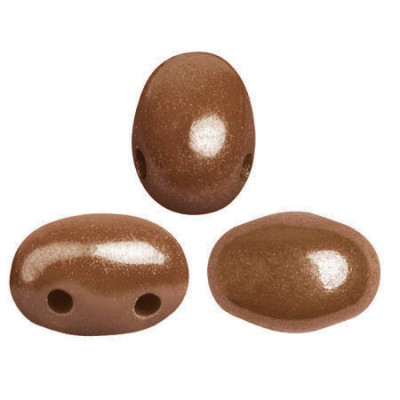 Samos par Puca 5x7mm Opaque Choco Luster | Vetro Ceco