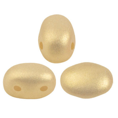 Samos par Puca Beads 5x7mm Chatoyant Light Gold 29704 | Glass