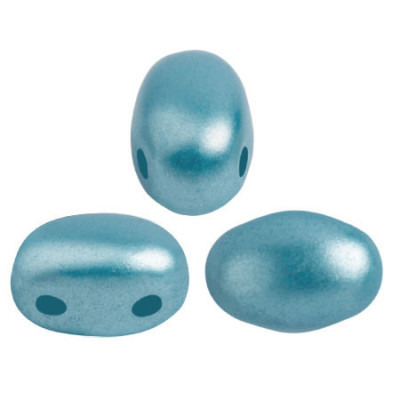 Samos par Puca 5x7mm Pastel Aqua 25019 | Czech Two-Hole Beads