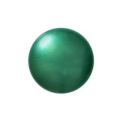 14mm Cabochon par Puca Green Turquoise Pearl 11067 | Glass Beads