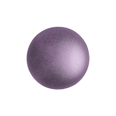 Cabochon par Puca® 14mm Metallic Mat Dark Plum 79083 | Glass Bead