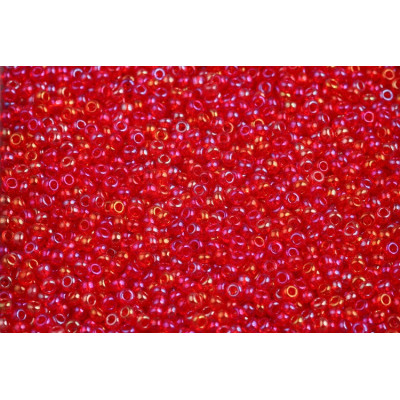 Czech Seed Beads 10/0 Silver Lined Red 91070 | Preciosa Glass