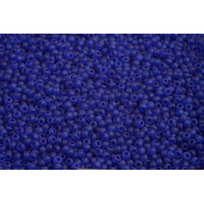 Preciosa 10/0 Czech Seed Beads Transparent Matt Blue 60300 | 10g